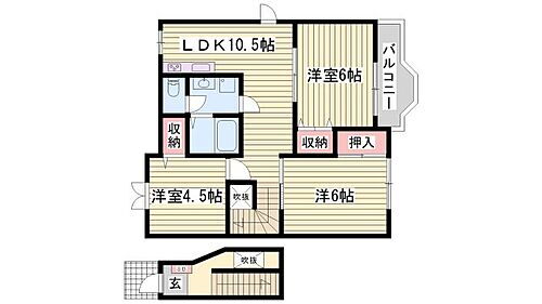 パークサイドＩＩ 2階 2LDK 賃貸物件詳細