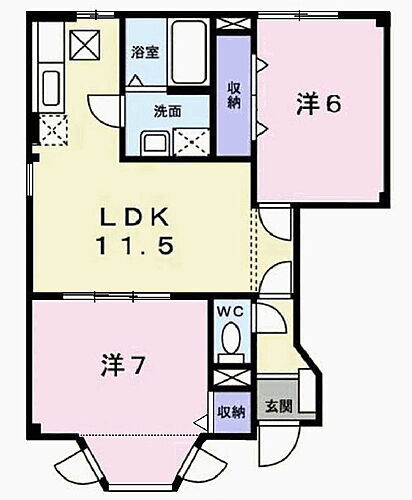 プリムヴェール 1階 2LDK 賃貸物件詳細