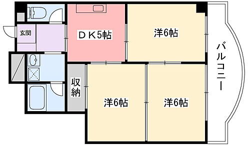 ダイヤモンドコーポ 7階 3DK 賃貸物件詳細