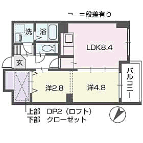 フェイスカミーユ 4階 2LDK 賃貸物件詳細