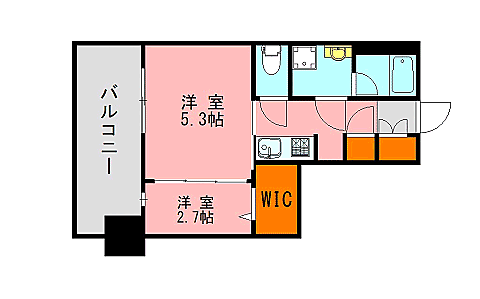 ＬＡＮＤＩＣ　Ｋ３４６ 11階 2K 賃貸物件詳細