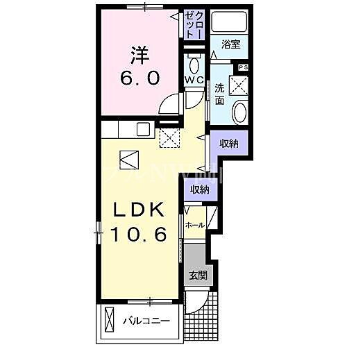 岡山県岡山市北区平田 備前西市駅 1LDK アパート 賃貸物件詳細