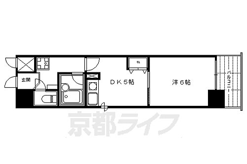 京都府京都市下京区順風町 京都河原町駅 1DK マンション 賃貸物件詳細