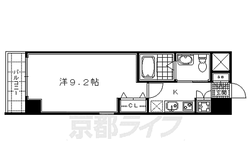 Ｙ’ｓ　Ｆｌａｔｓ　西陣 7階 1K 賃貸物件詳細