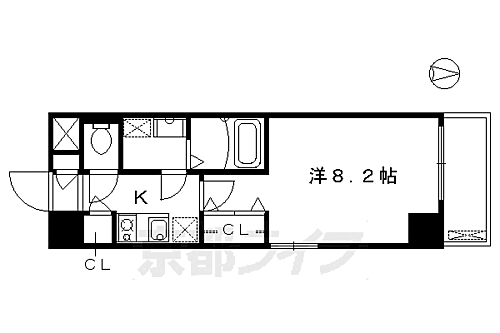 京都府京都市南区八条坊門町 京都駅 1K マンション 賃貸物件詳細