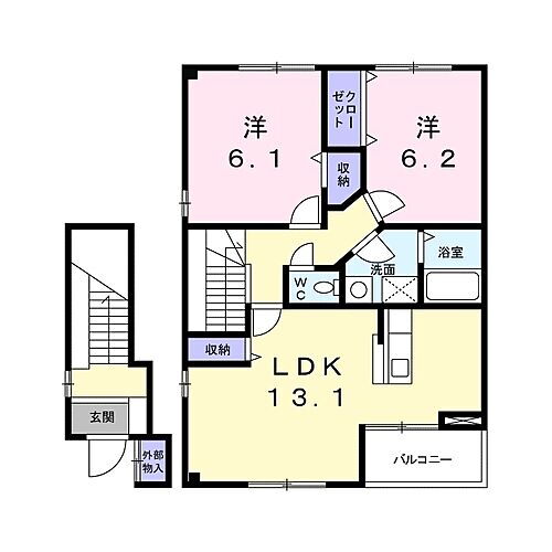 長野県上田市住吉 上田駅 2LDK アパート 賃貸物件詳細