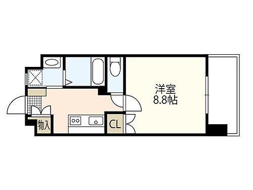 広島県広島市西区観音本町2丁目 舟入本町駅 1K マンション 賃貸物件詳細