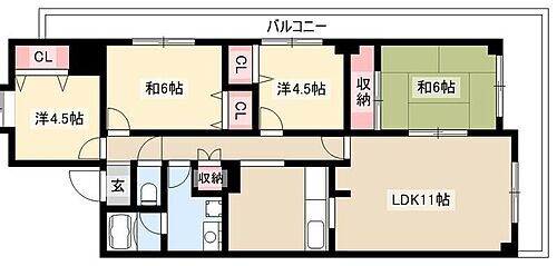 クレス 7階 4LDK 賃貸物件詳細