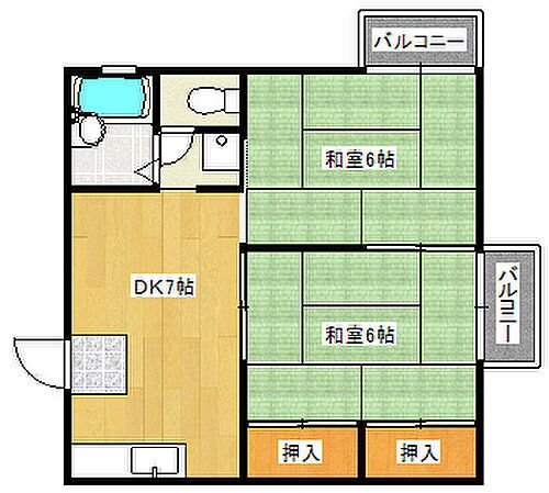 アーネスハイツ宝安 1階 2DK 賃貸物件詳細