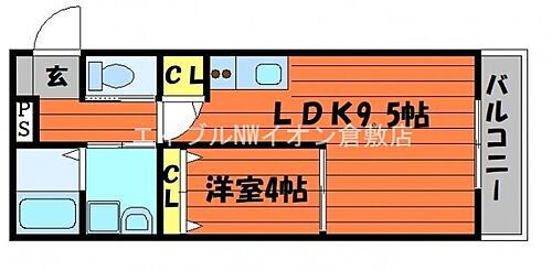 岡山県総社市中央1丁目 総社駅 1LDK アパート 賃貸物件詳細