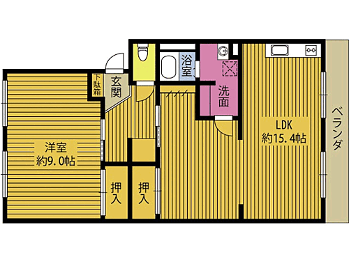 グランセノーテ滝尾 4階 1LDK 賃貸物件詳細