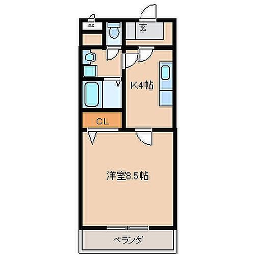 福岡県久留米市東合川新町 1K マンション 賃貸物件詳細