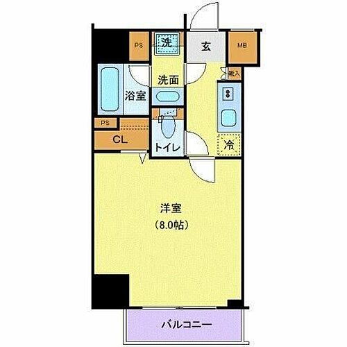 プレミアムキューブ田町 4階 1K 賃貸物件詳細