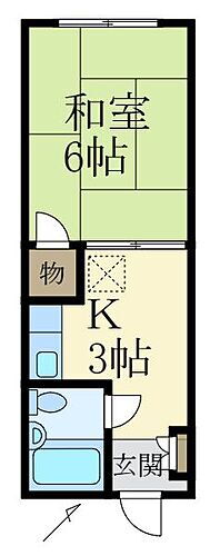 和歌山県和歌山市栄谷 紀ノ川駅 1K アパート 賃貸物件詳細