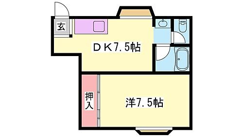 兵庫県姫路市書写 余部駅 1DK アパート 賃貸物件詳細
