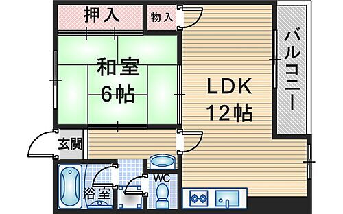大阪府豊中市豊南町西3丁目 庄内駅 1LDK マンション 賃貸物件詳細