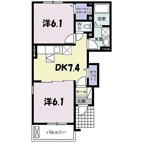 兵庫県西宮市山口町中野３丁目 岡場駅 2DK アパート 賃貸物件詳細