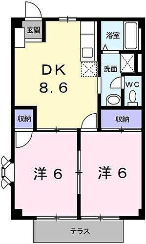 兵庫県加西市北条町横尾 北条町駅 2DK アパート 賃貸物件詳細