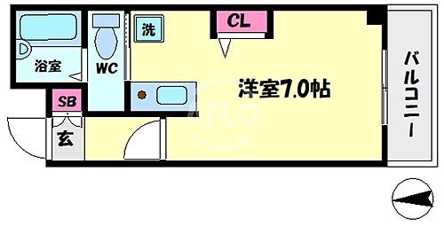 ミ・カーサ・サノ 7階 ワンルーム 賃貸物件詳細
