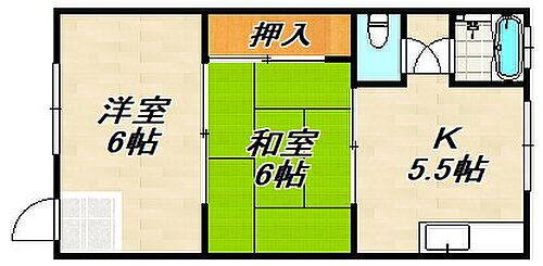 東尻池５丁目文化住宅 1階 2K 賃貸物件詳細