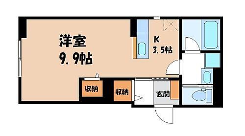 栃木県宇都宮市一番町 宇都宮駅 1K アパート 賃貸物件詳細