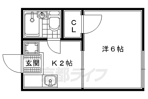 ハイツポーラニア 2階 1K 賃貸物件詳細