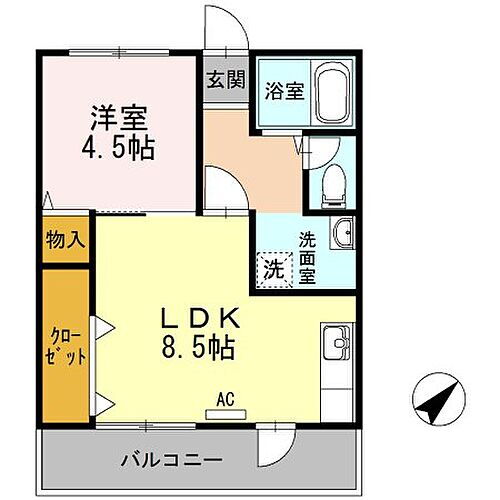 広島県福山市柳津町2丁目 松永駅 1LDK アパート 賃貸物件詳細