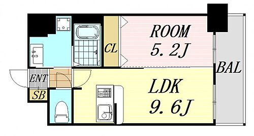 ディームス江坂 8階 1LDK 賃貸物件詳細