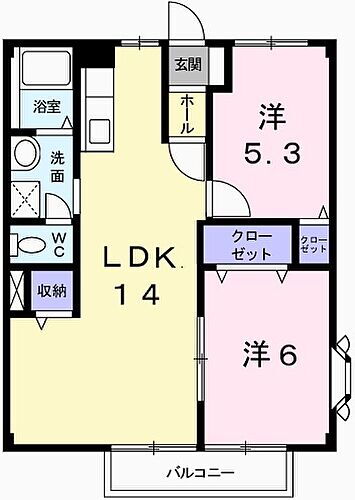 兵庫県姫路市広畑区蒲田1丁目 英賀保駅 2LDK アパート 賃貸物件詳細