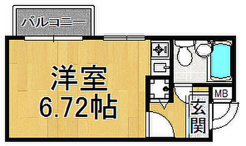 兵庫県西宮市津門稲荷町 阪神国道駅 1K マンション 賃貸物件詳細