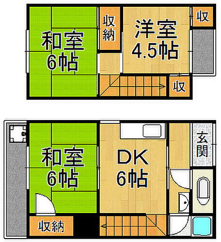 兵庫県伊丹市荻野西2丁目 伊丹駅 3DK 一戸建て 賃貸物件詳細