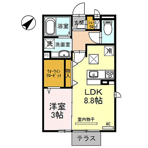 兵庫県姫路市飾磨区下野田2丁目 飾磨駅 1LDK アパート 賃貸物件詳細