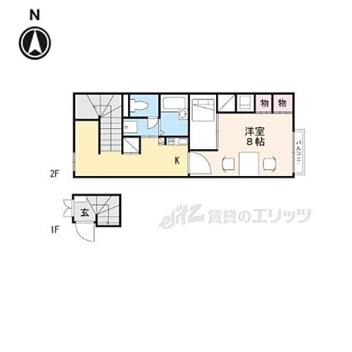 滋賀県東近江市御園町 八日市駅 1K アパート 賃貸物件詳細