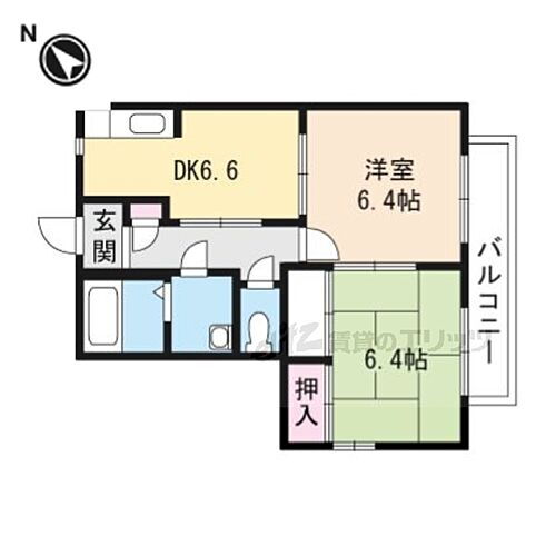 滋賀県東近江市東沖野5丁目 八日市駅 2LDK アパート 賃貸物件詳細