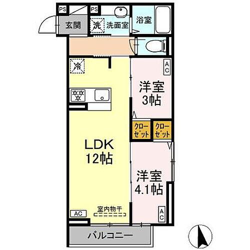 東京都北区滝野川4丁目 新板橋駅 2LDK アパート 賃貸物件詳細