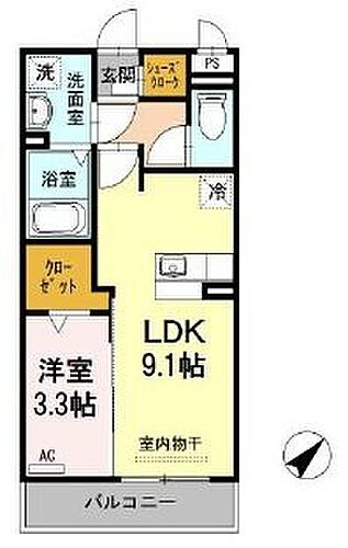 静岡県浜松市中央区和合町 浜松駅 1LDK アパート 賃貸物件詳細