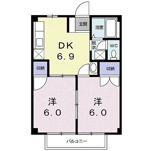 茨城県日立市諏訪町1丁目 常陸多賀駅 2DK アパート 賃貸物件詳細