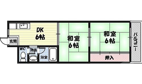 マンション清寿苑 7階 2DK 賃貸物件詳細