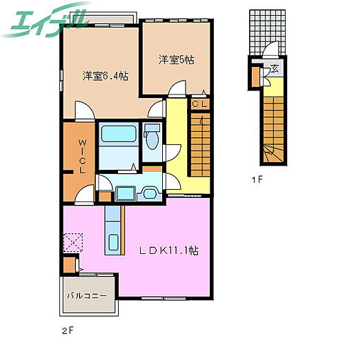 三重県四日市市中川原3丁目 中川原駅 2LDK アパート 賃貸物件詳細