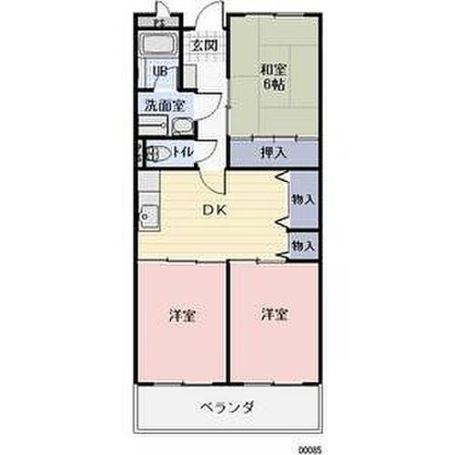 オーガイトＫＩＴＡＯＫＡ　Ａ棟 3階 3DK 賃貸物件詳細