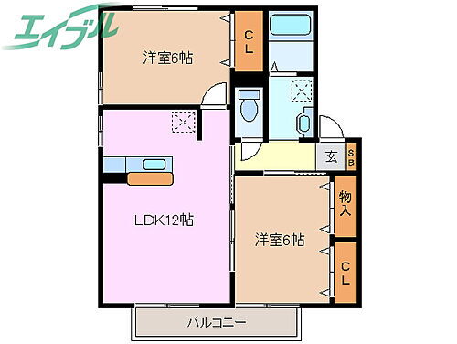 三重県津市藤方551-3 津駅 2LDK アパート 賃貸物件詳細