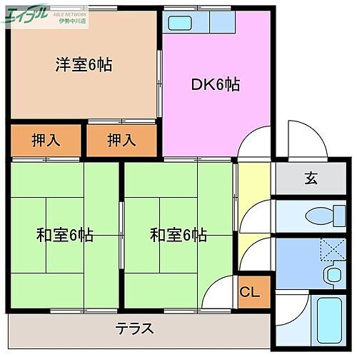 メゾンカレリア 1階 3DK 賃貸物件詳細