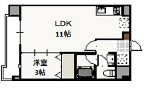 岡山県岡山市北区弓之町 柳川駅 1LDK マンション 賃貸物件詳細