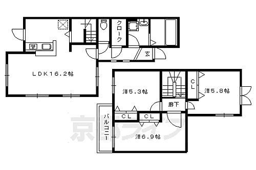 エレガンス北野 3LDK 賃貸物件詳細