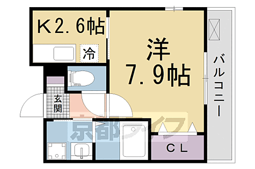 京都府京田辺市草内大切 興戸駅 1K アパート 賃貸物件詳細