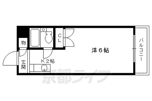 京都府京都市伏見区深草西浦町8丁目 藤森駅 1K マンション 賃貸物件詳細