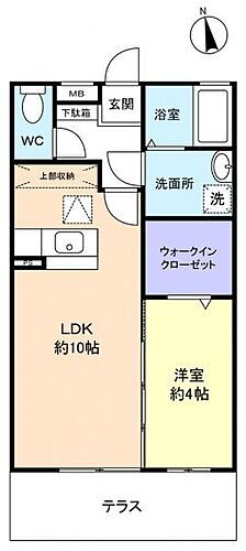 千葉県佐倉市上志津 志津駅 1LDK アパート 賃貸物件詳細