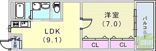 ときわ萩乃ハイツ 2階 1LDK 賃貸物件詳細