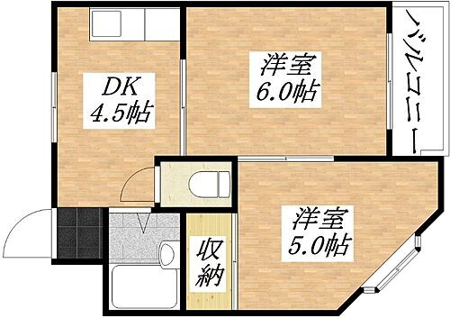 大阪府大阪市平野区背戸口3丁目 平野駅 2DK マンション 賃貸物件詳細