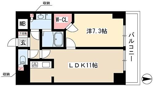 パークアクシス丸の内 12階 1LDK 賃貸物件詳細